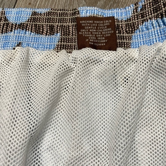 Tailorbyrd Swimming Shorts Men's Size 52 Blue Hawaiian Floral - Picture 10 of 15